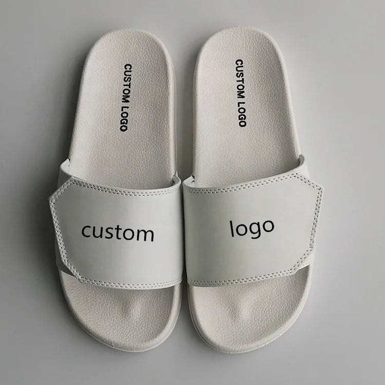 2021 Beach Walk Summer Slipper Shoes New Design Adjustable Pvc Sandals Custom Slides