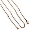 Stainless Steel Flat Cable Chain Black O Chain Cable Chain Jewelry Findings Component for Men Women Necklace Jewelry Making