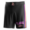 Men's Bjj MMA Fight Training Professional Competition Shorts Velcro Quick Dry Durable Fabric Side Slit Cut Hem