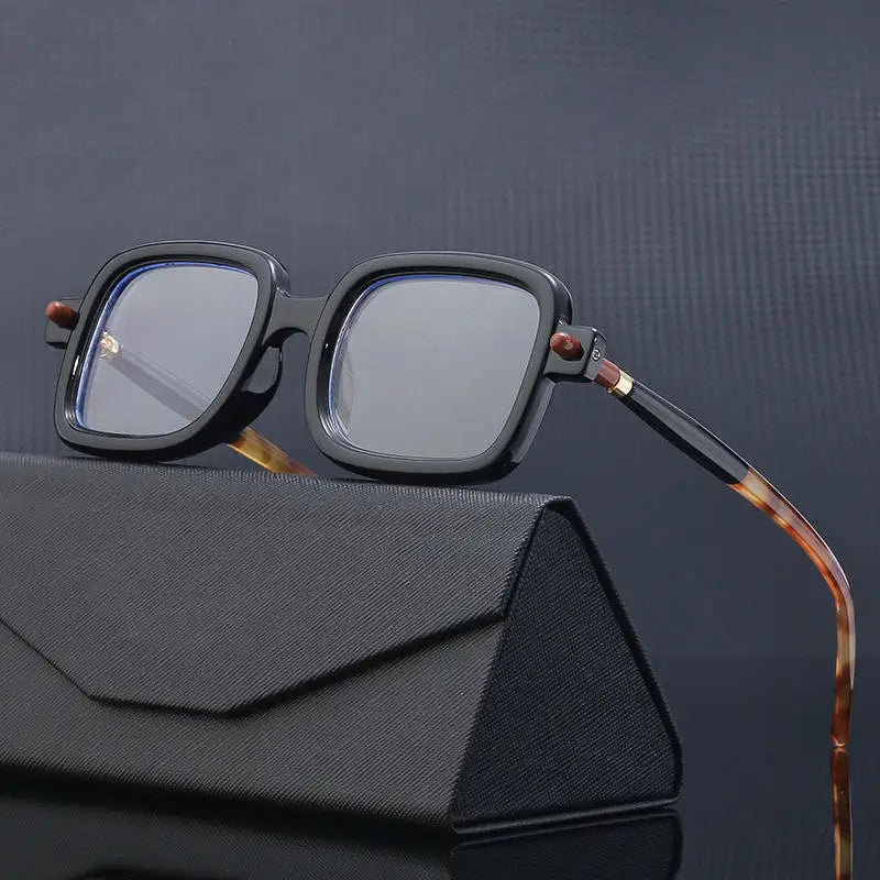 86512 Vintage Retro Famous Brand New Arrivals Sun Glasses Shades Square Thick Frame UV400 Sunglasses for Men