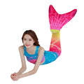 2024 New Plus Size High Cut One Piece Mermaid Tail Swimsuit Waterproof Breathable Quick Dry Solid Animal Printed