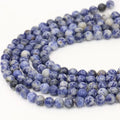 Wholesale 4-12 mm Blue Stone Loose Beads Natural Crystal Gemstone Beads for Jewelry Making
