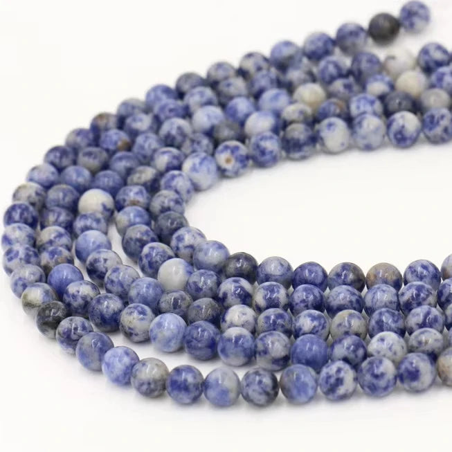 Wholesale 4-12 mm Blue Stone Loose Beads Natural Crystal Gemstone Beads for Jewelry Making