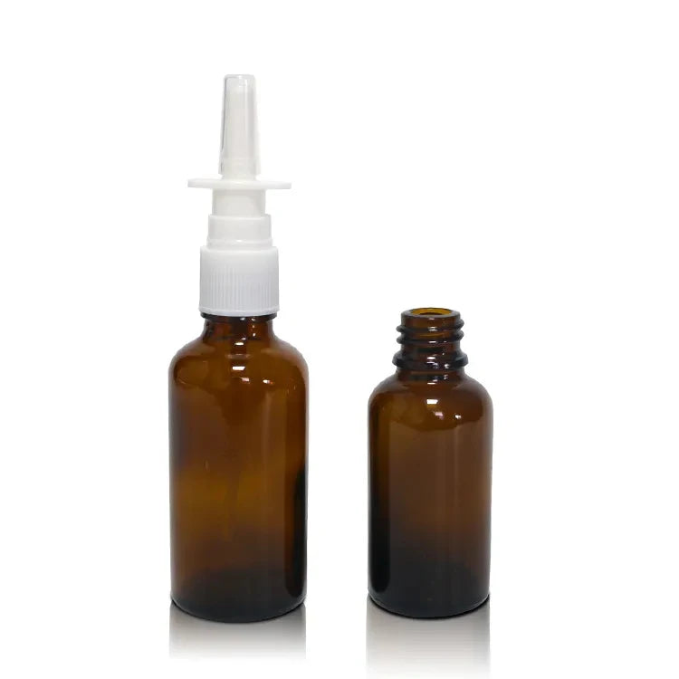 5ml 10ml 15ml 20ml 30ml Black Brown Amber Glass Bottle Empty Essential Oil Bottle 10 ml With White Nasal Fine Mist Spray Pump