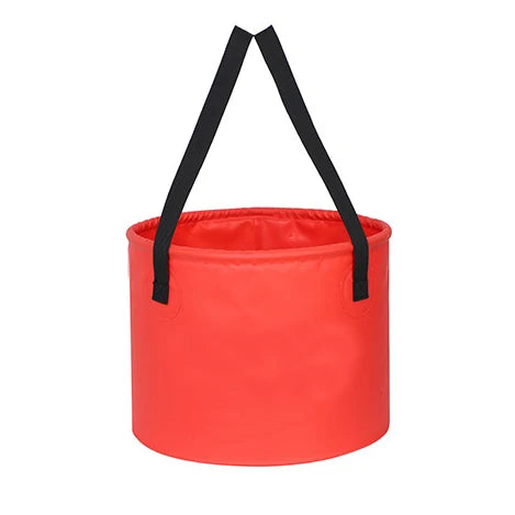 OEM Multifunctional PVC Collapsible Fishing Bucket with Handle Waterproof Outdoor Camping Foldable Water Container