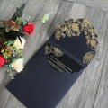2020 Newest Design Tamil Floral Black Acrylic Wedding Invitation Card