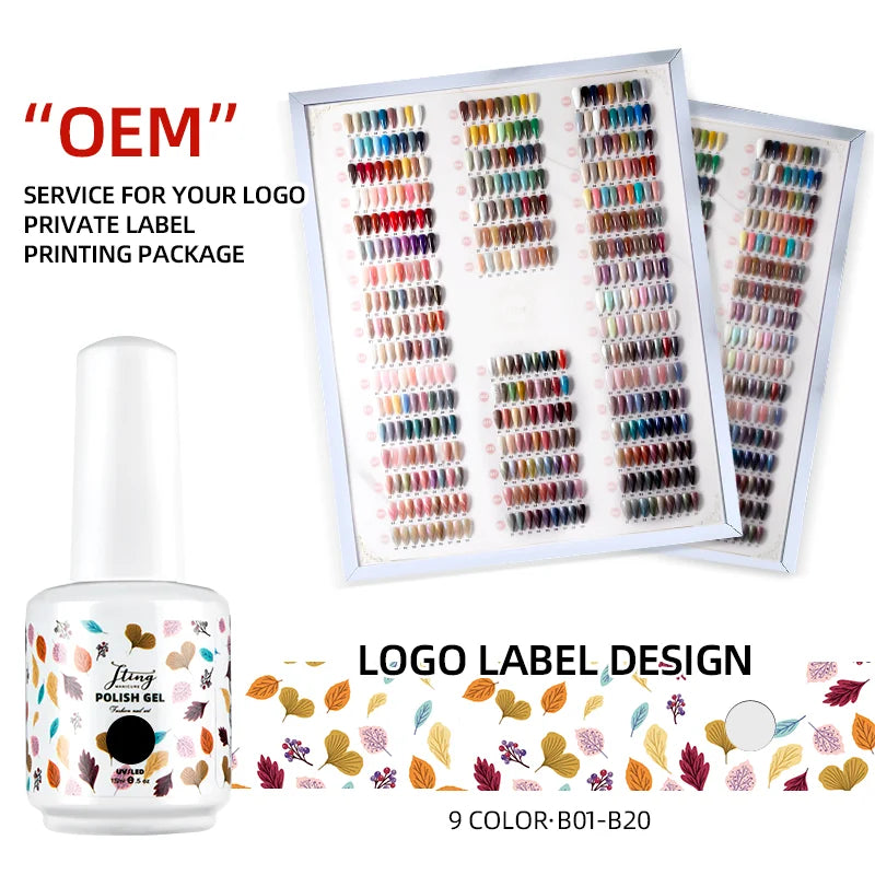 JTING Nail Supplier Wholesale Factory Price Full Range of Nails Polish Colour Gel Uv Set Gel Polish Make Your Own Brand ODM/OEM MegaBDM