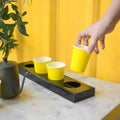Black Acrylic Cup Holder Desktop Paper Cup Organiser Coffee Shop Acrylic Decoration