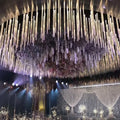 Wedding Props 10 Frosted Rod Chandelier Hotel Wedding Hall Stage Decoration Acrylic Light Decorative Lights