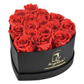 Christmas Valentines Day Gifts Decorative Eternal Everlasting Forever Real Preserved Roses Flowers Heart Box for Women Girls