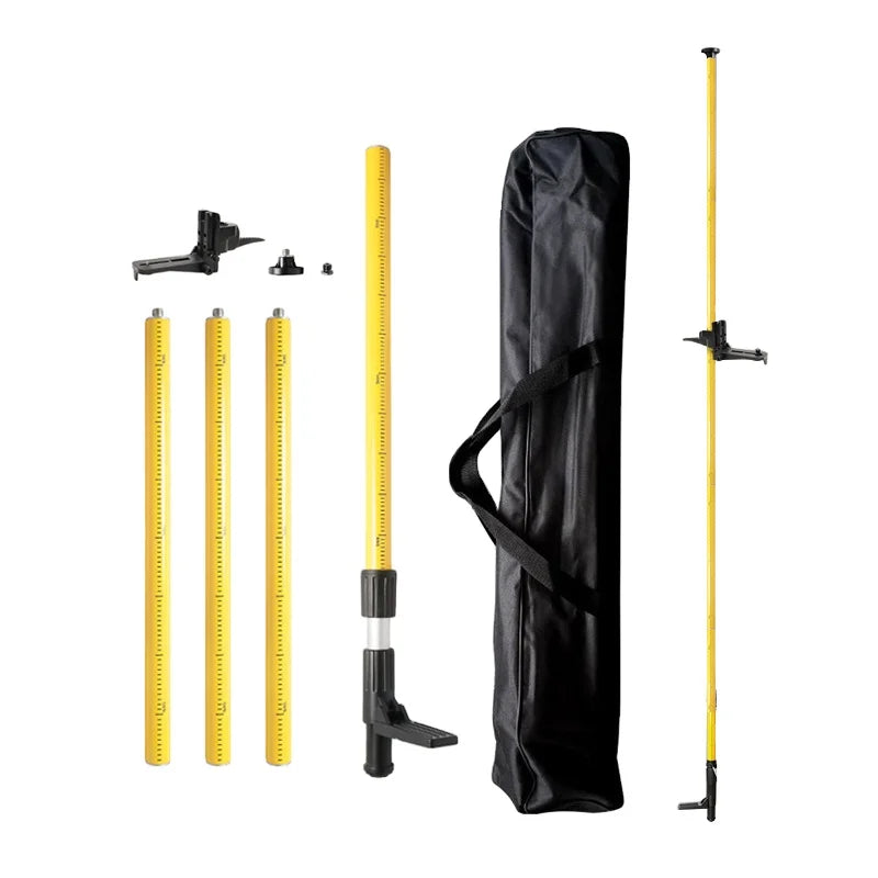 Laser Level Support Rod Adjustable Height Thicken Aluminum Telescoping Portable Pole Extend 3 Meters ZCG300 3m
