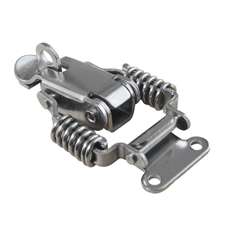J108B Cooler Box Lock with Spring-Loaded Draw Latch Zinc Galvanized Steel and Iron Toggle Clasp Packed in Bag and Carton