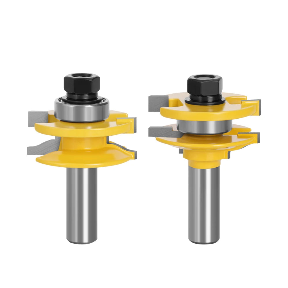 LAVIE 2pcs 12mm 1/2 Shank Door Panel Cabinet Tenon Router Bit Set Milling Cutter for Woodworking Cutter Cutting-C  MC03015