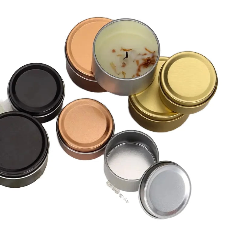 Low MOQ Customized 6*4cm 3oz Empty 5-200ml Thread Round Metal Twist Top Containers Custom Color Printing Tin Jars