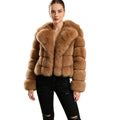 Custom Luxury Coats Breathable Waterproof Realistic Fox Design Fluffy and Warm with Zipper Closure