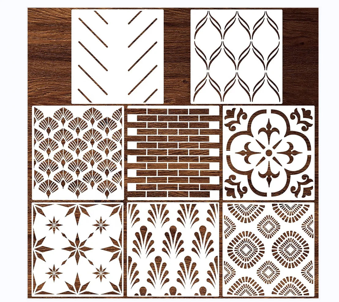 New Design Reusable Plastic Templates Mandala Drawing Stencils Painting Stencil for Wall and Floors