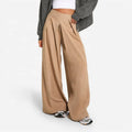 High Waist Ladies Office Trousers Pants for Women Pleat Wide Leg Dress Pants Pleated Pants Women