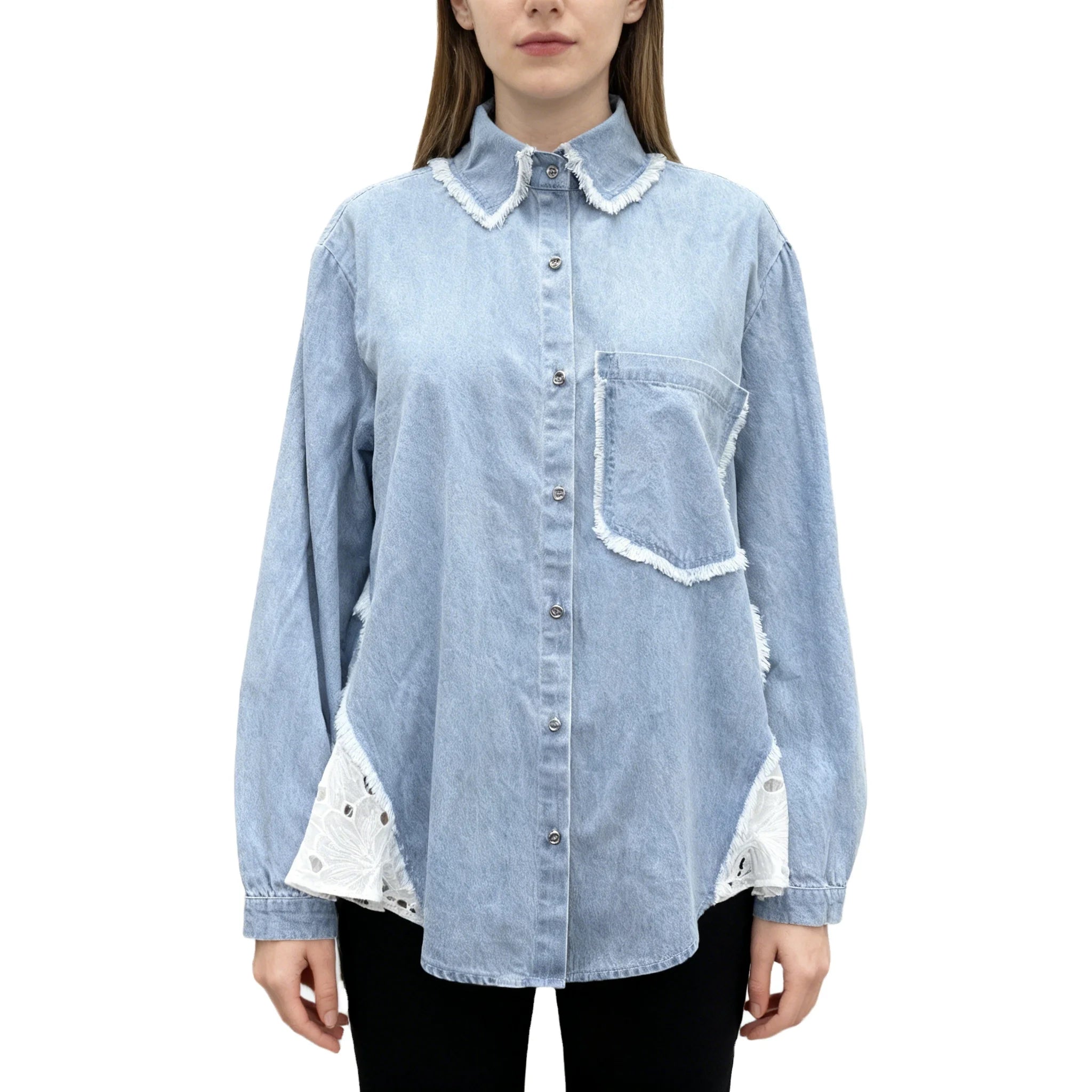 Wholesale Special Design Pretty Shirts Ladies Fashion Girls Blouse New Styles Long Sleeves for Women