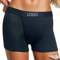 Overnight Period Shorts for Women Bamboo Viscose Absorbent Sleep Period Boyshorts Heavy Flow Menstrual Boxer Panties