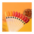 New Arrival 36 Colors Autumn Nail Art Gel Polish Self-leveling  High Pigment Fall Maple Leaf Color Gel Polish Private Label
