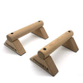 ZJFIT Portable Fitness Equipment Wooden Calisthenics Parallettes Push-up and Pull-up Dip Stands Accessory