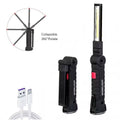 Portable COB LED Flashlight USB Rechargeable Work Light Built-in Battery Camping Torch 80 Lantern Hanging Lamp
