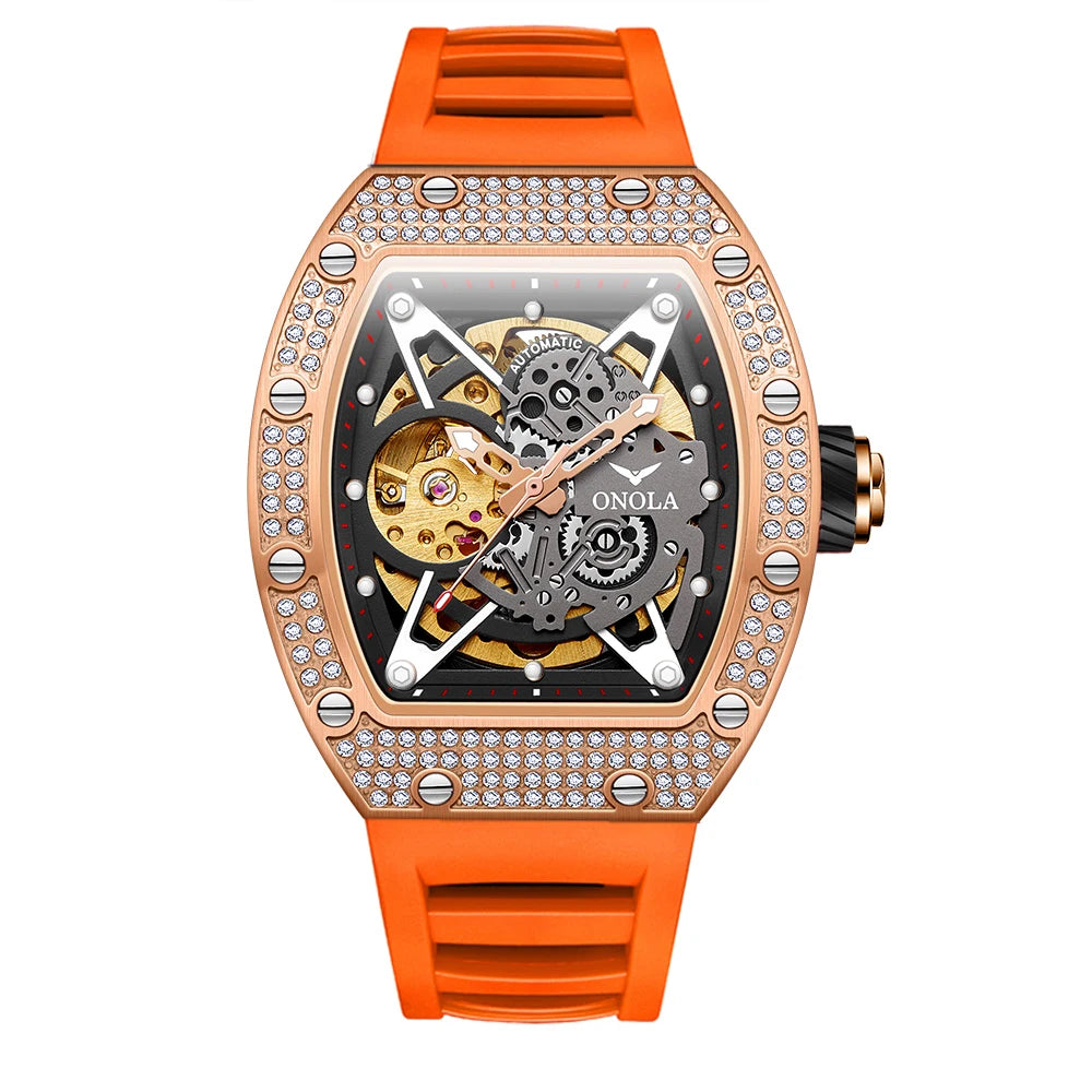 ONOLA 3838D Fashion Mens Minimalist Watch Mens Luxury Square Watches Mens Watch Casual