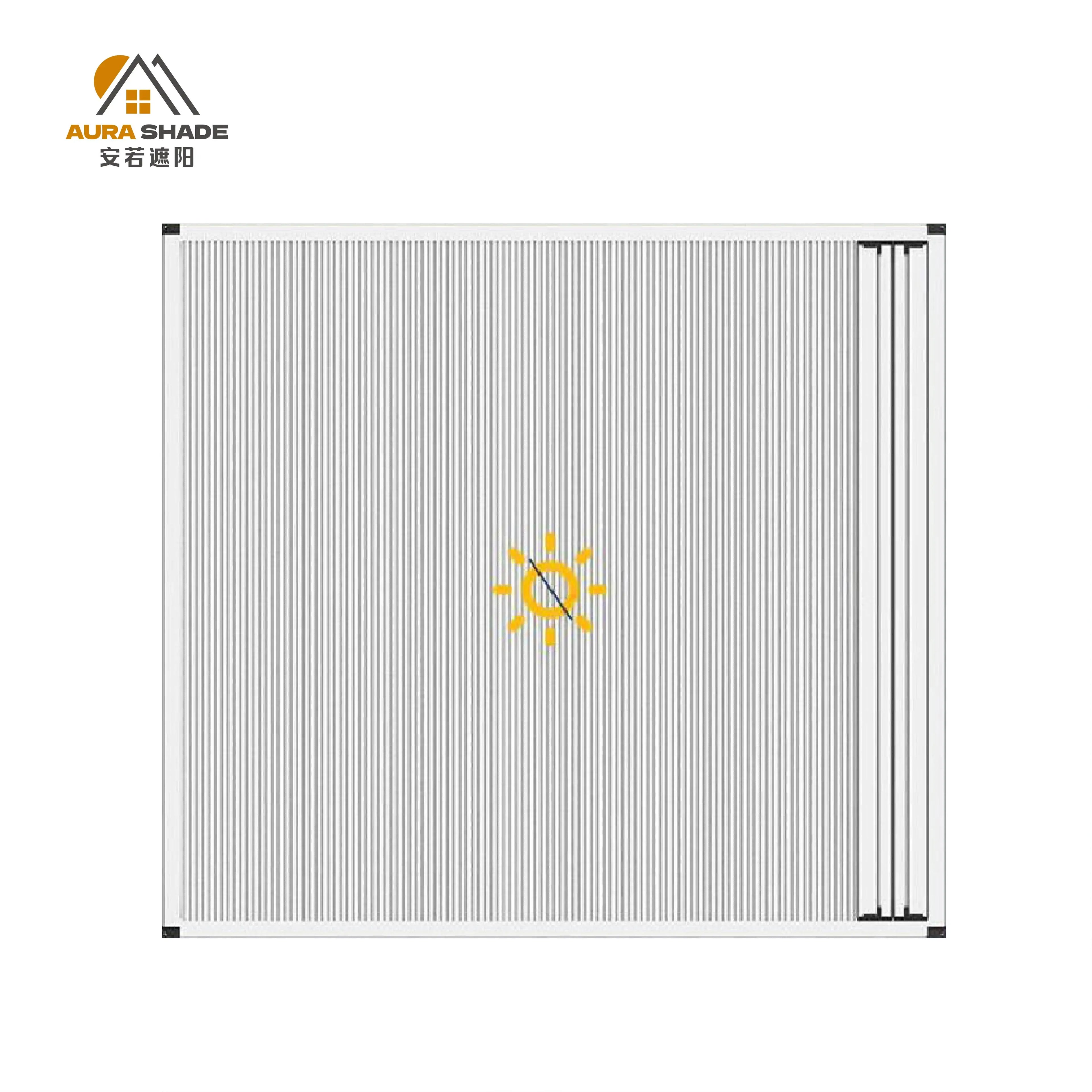 Perfect Fit Blackout Sheer Double Layer Honeycomb Blinds for Window with Aluminum Alloy Frame Non-woven Fabric Honeycomb Blinds