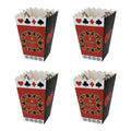 Poker Design Recyclable Paperboard Popcorn Box for Movie Night Snack Container Popcorn Holders for Party Decorations Carnival