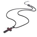 Stainless Steel Jewelry Oil Filled Baseball Cross Necklace Pendant Necklace