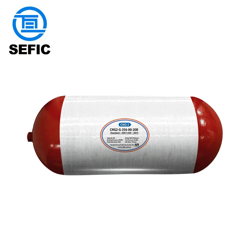Latest Technology CNG2 356mm 80L CNG Type 2 CNG Cylinder Tank for Indonesia Market