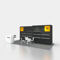 Customized Big Design Easy Assembly  Exhibition Trade Show Booth Stand Display