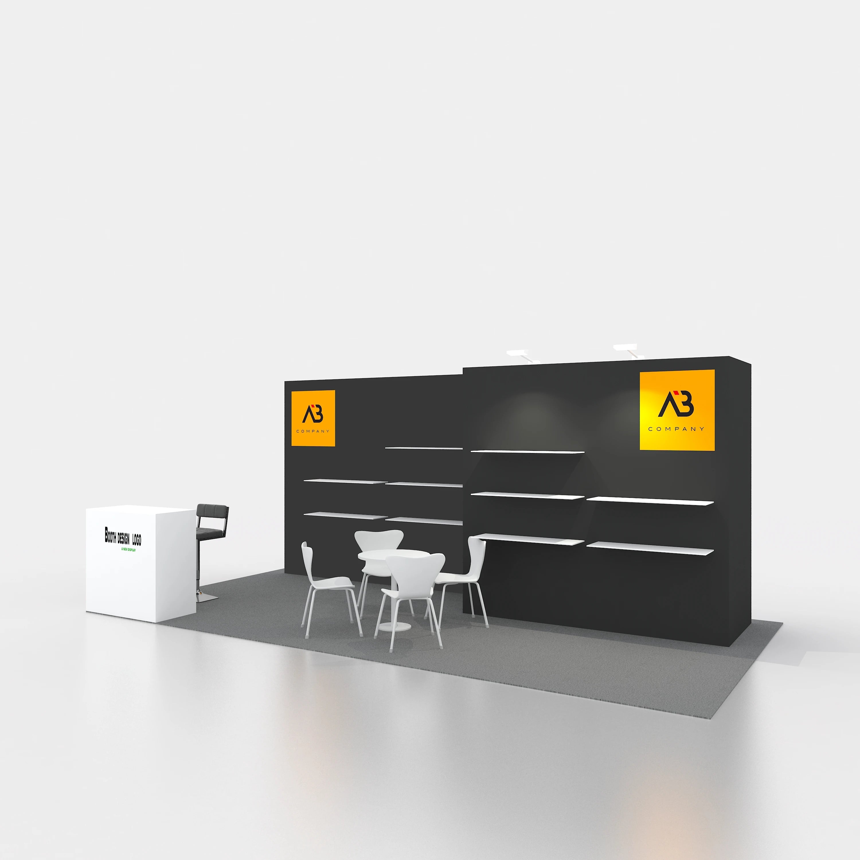 Customized Big Design Easy Assembly  Exhibition Trade Show Booth Stand Display