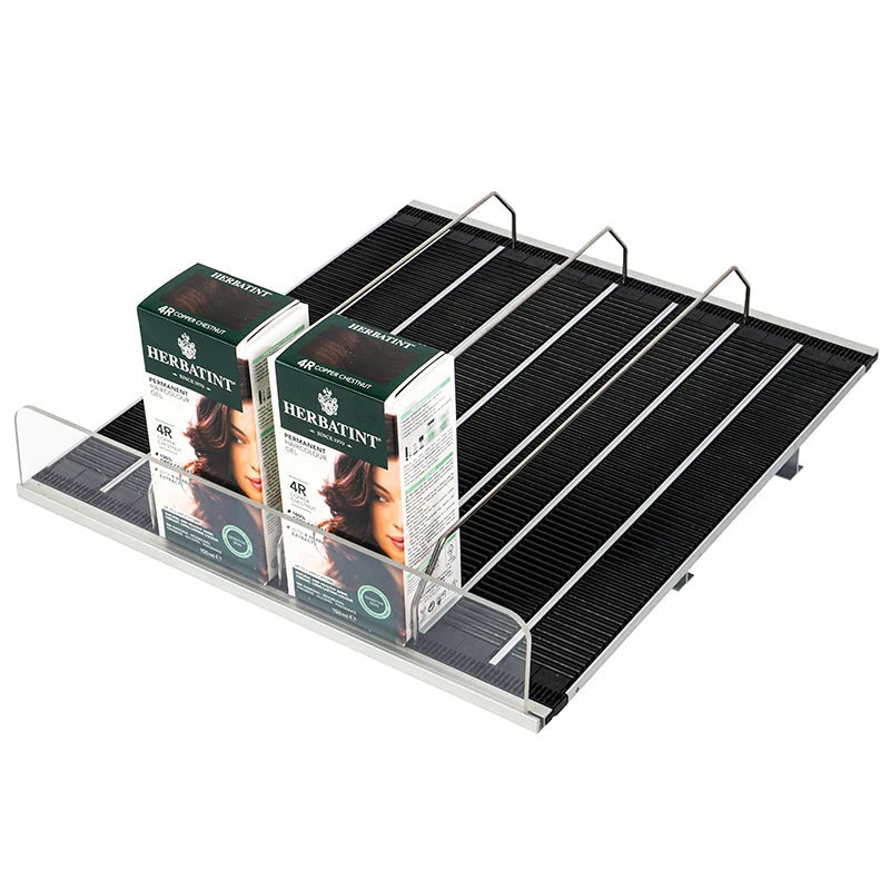 Drink Pusher Bottle Organizer Gravity Feed Roller Slides Shelf Pusher System for Refrigerator Shelf Glides Supermarket Shelves