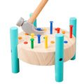 Starting Point Custom Montessori Early Education Enlightening Tabletop Tapping Game Knocking Nail Table Wooden Toys for Kids