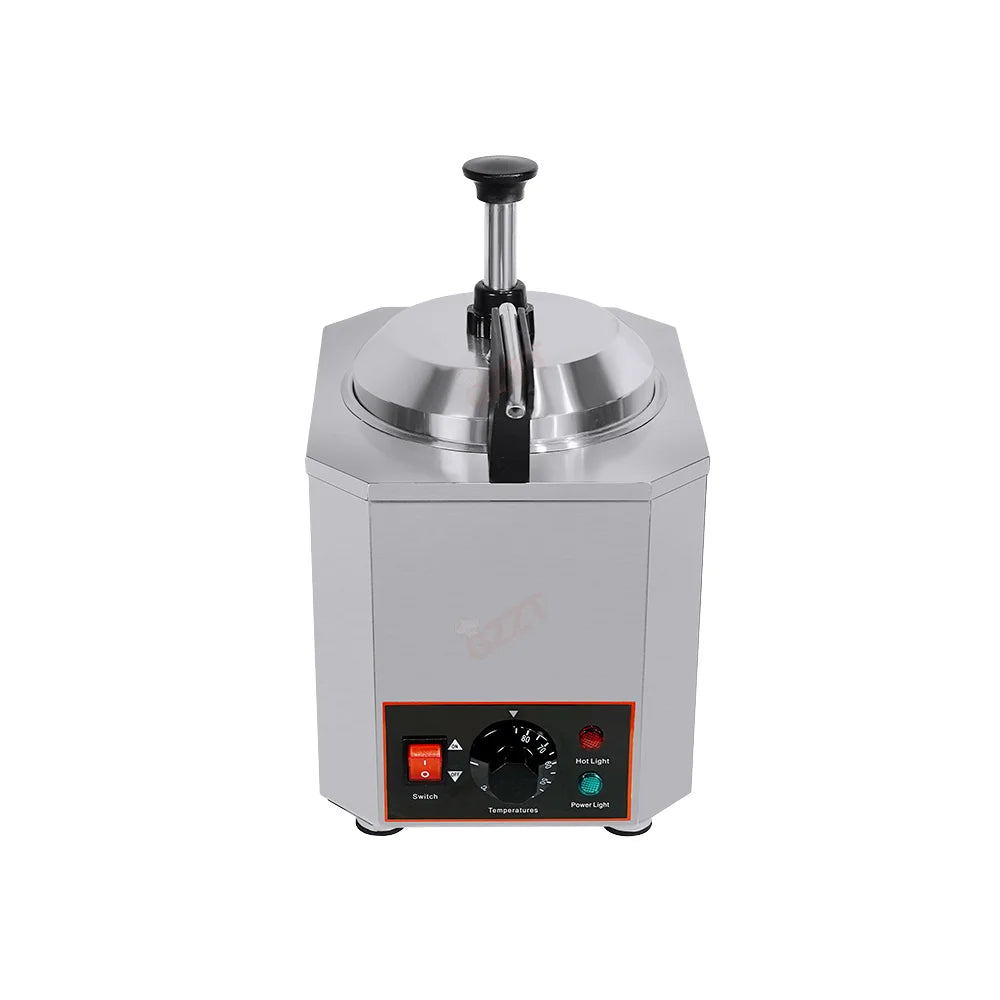 Restaurant Commercial Hot Chocolate Soy Sauce Heater Filling Spread Warmer Dispenser Bottles Nachos Cheese Heating Machine