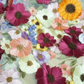 Luxury 3D Floral Lace Embroidered Tulle 3D Flower Haute Embroidery Fabric wholesale