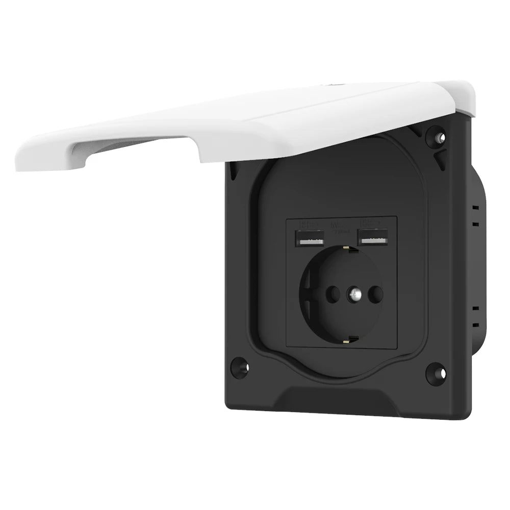Top Grade 16A USB Power Socket EU Standard Motorhome Exterior Accessories RV Essentials