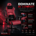 HOBOT Ergonomic Lumbar Support Adjustable Height Reclining  Gaming Chair
