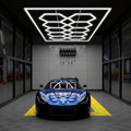 New Design AC100-240V Led Workshop Light One-step Installation Garage Hexagon Lighting Industrial Lighting MegaBDM