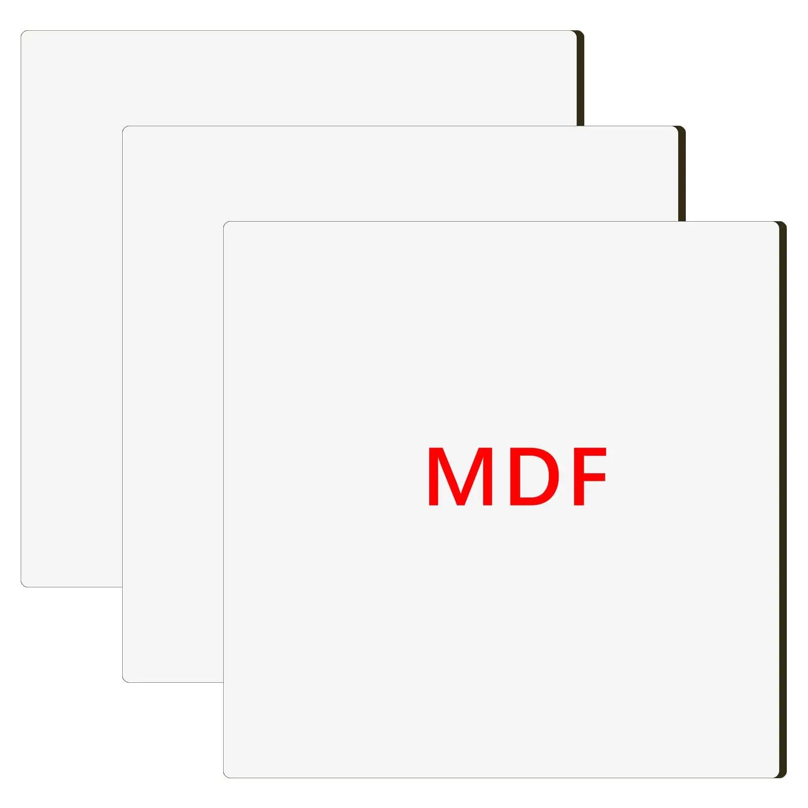 Sublimation MDF Board Blanks 12" X 12"-1/8" Thick Wood Sheets Bulk White Single-Sided Sublimation Product Blanks MDF Boards