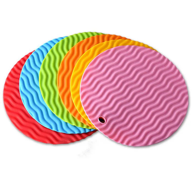 Silicone Rectangle Modern Placemat Table Desk Mat Heat Insulation Anti-skidding Kitchen Dining
