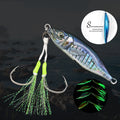 Japan Little Jack 3d Printing 60g/80g Saltwater Sea Fishing Jig With Assist Hooks Metal Jig Offshore Slow Pitch Jigging Lures