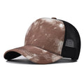 2022 Summer Fall Wholesale Blank Print Tie Dyed Dad Baseball Cap Trucker Hat Sombreros Ombre Gorras Men 5 Panel Mesh Sport Cap