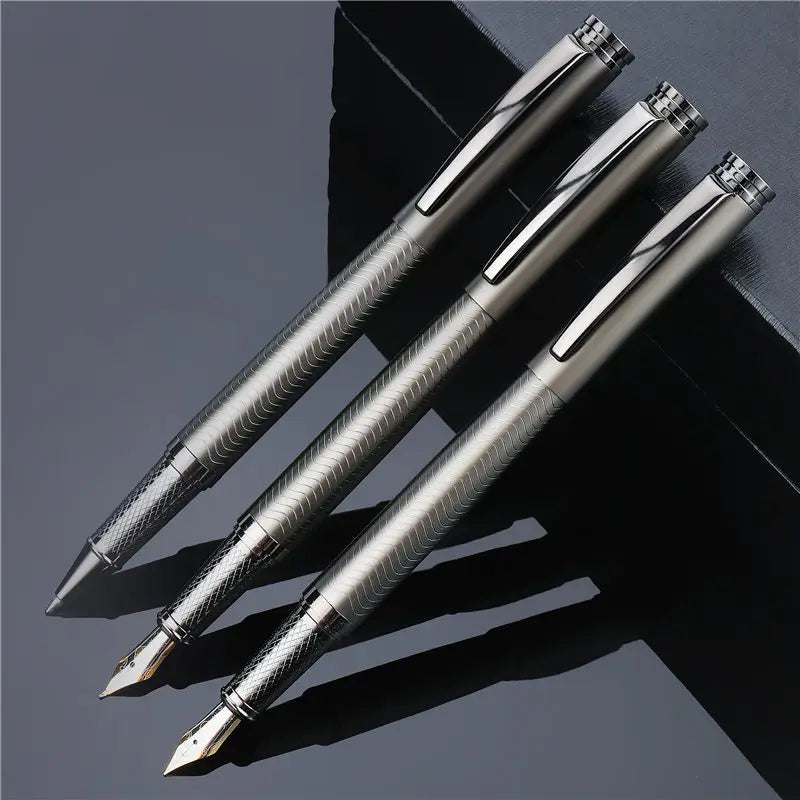 Luxury Fountain Pen Metal Fountain Gel Ink Pen No Leakage Smooth Writing