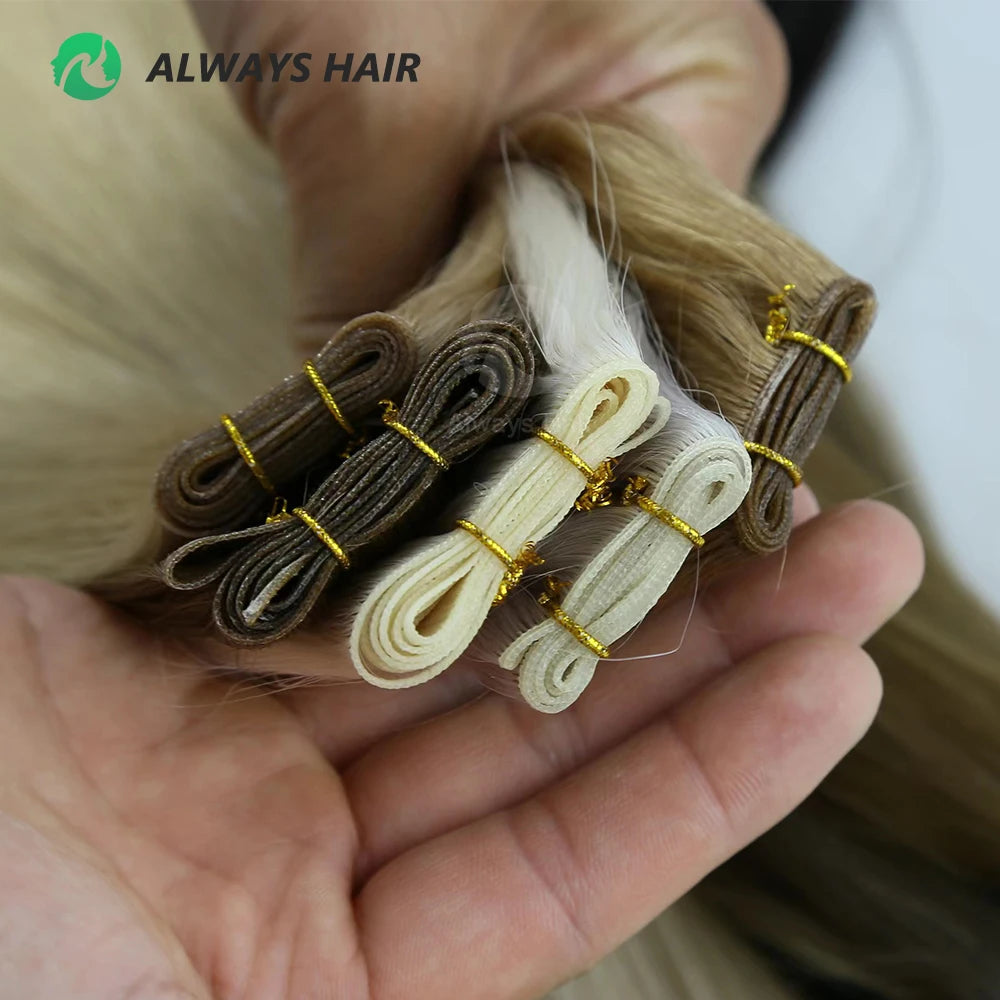 Machine Made 100% Chinese Cuticle Remy Human Hair Wefts Extensions Long Straight