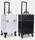 Customizable Rolling Nail Art Storage Box Large Capacity Nail Polish Organizer Makeup Trolley Open Closure Cosmetics Suitcase