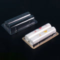 Custom Double Lip Balm Container Packaging Blister Tray Plastic Lip Balm Tube Packaging Tray Box with Adhesive Backing