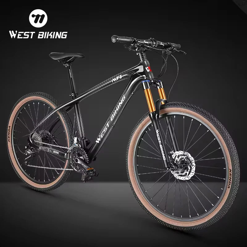 WEST BIKING Lightweight Carbon Fiber Mountain Bike Ultralight 29 Inch  27 Speed T700 Carbon Fiber MTB Bike