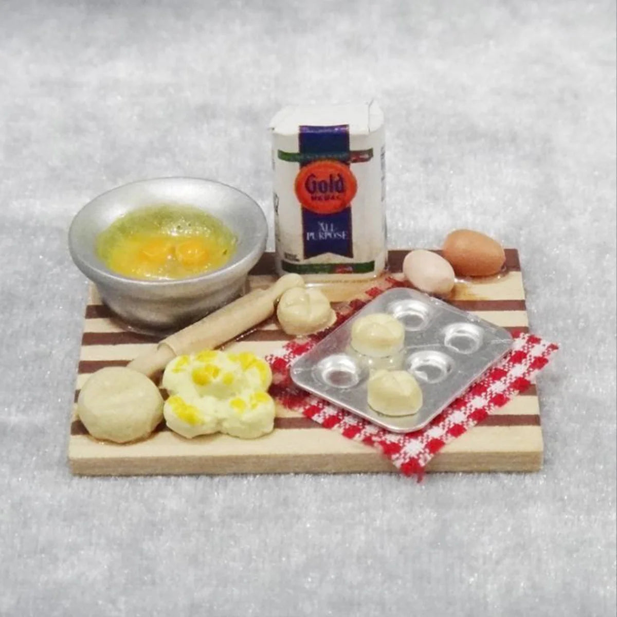 1:12 Dollhouse Miniature Cooking Dish Furniture Accessorized Kitchen for Kids Decorative Objects Toys